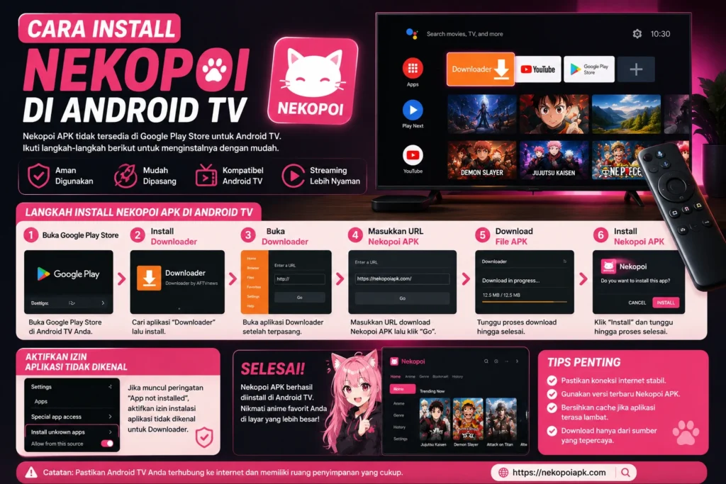 Cara Install Nekopoi di Android TV