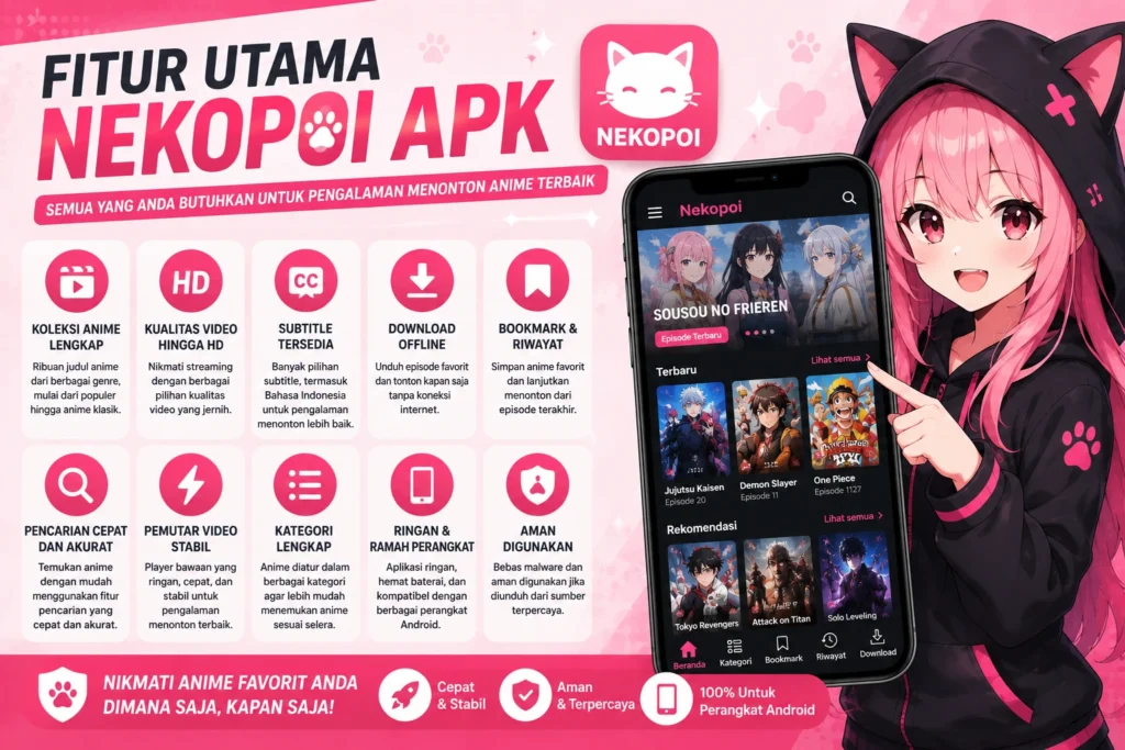 Fitur Utama Nekopoi APK